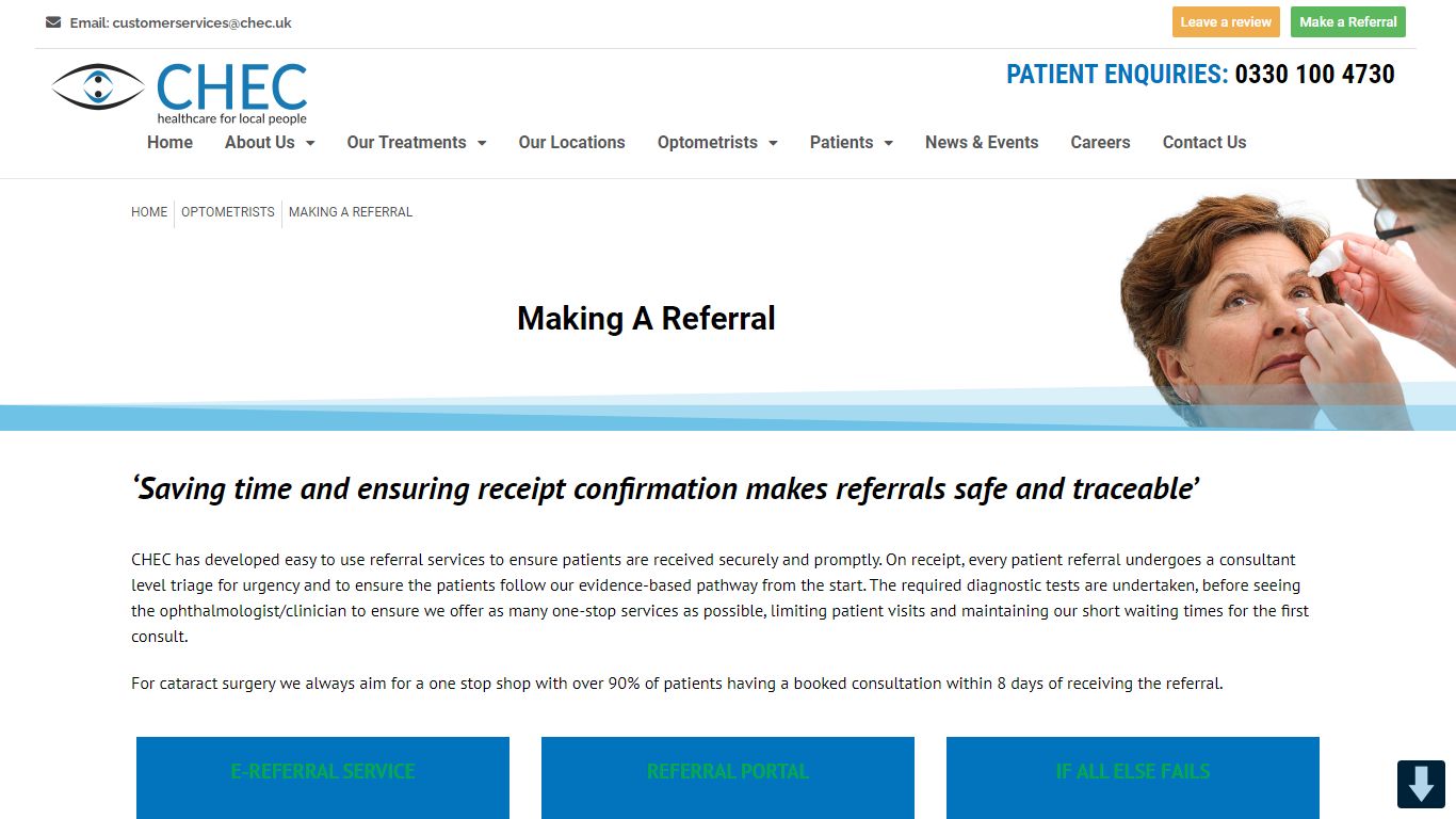 Making a referral – Community Eyecare