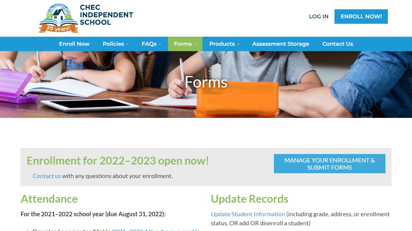 Forms - CHEC Independent School